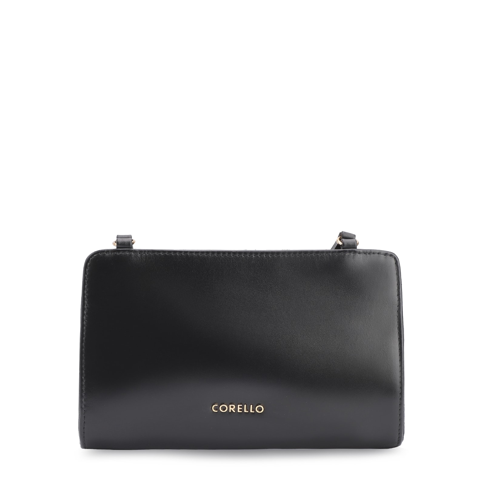 Bolsa Transversal Couro Preto