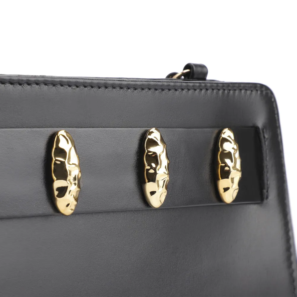 Bolsa Transversal Couro Preto - imagem 8