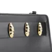 Bolsa Transversal Couro Preto - imagem 8