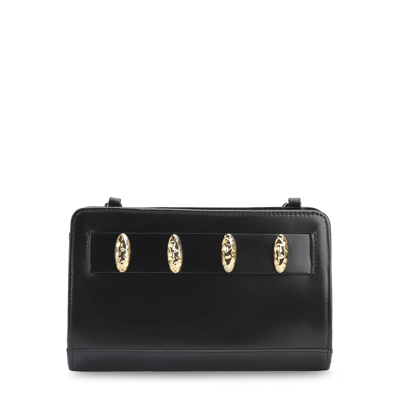 Bolsa Transversal Couro Preto