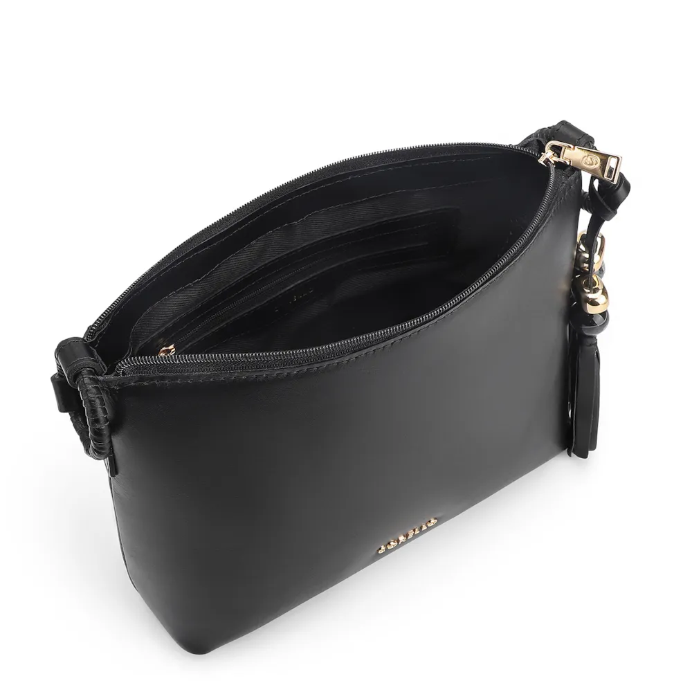 Bolsa Transversal Couro Preto - imagem 4