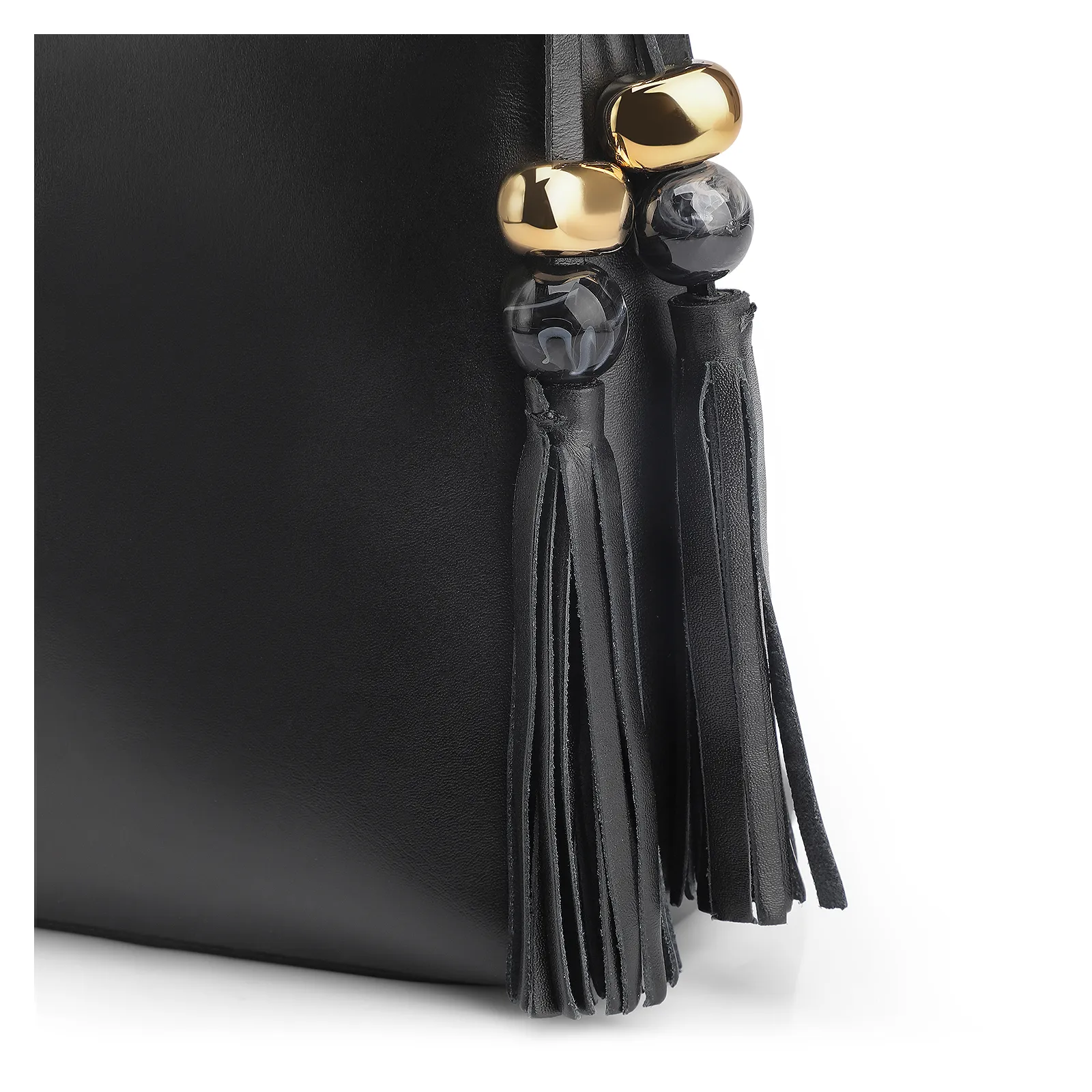 Bolsa Transversal Couro Preto