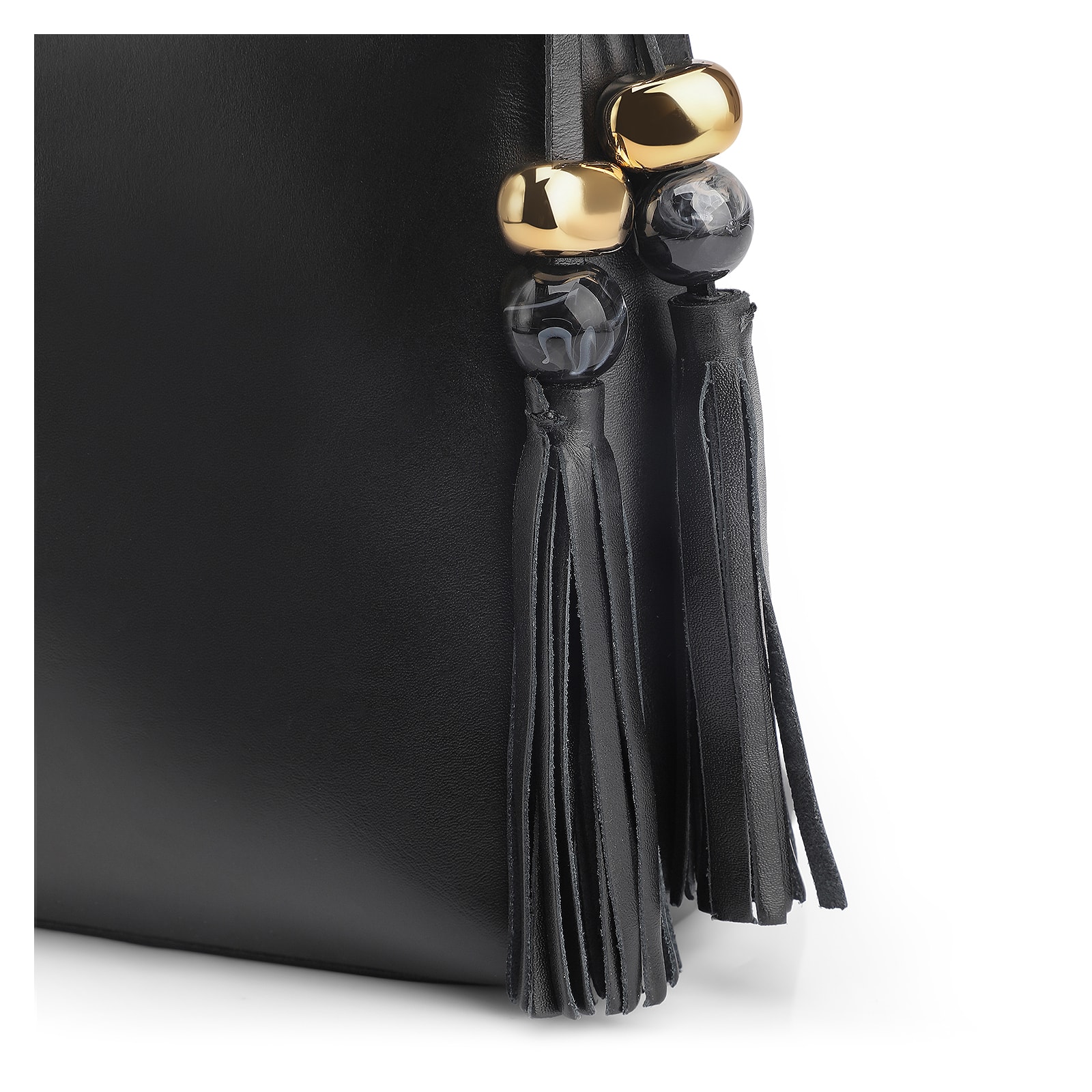 Bolsa Transversal Couro Preto
