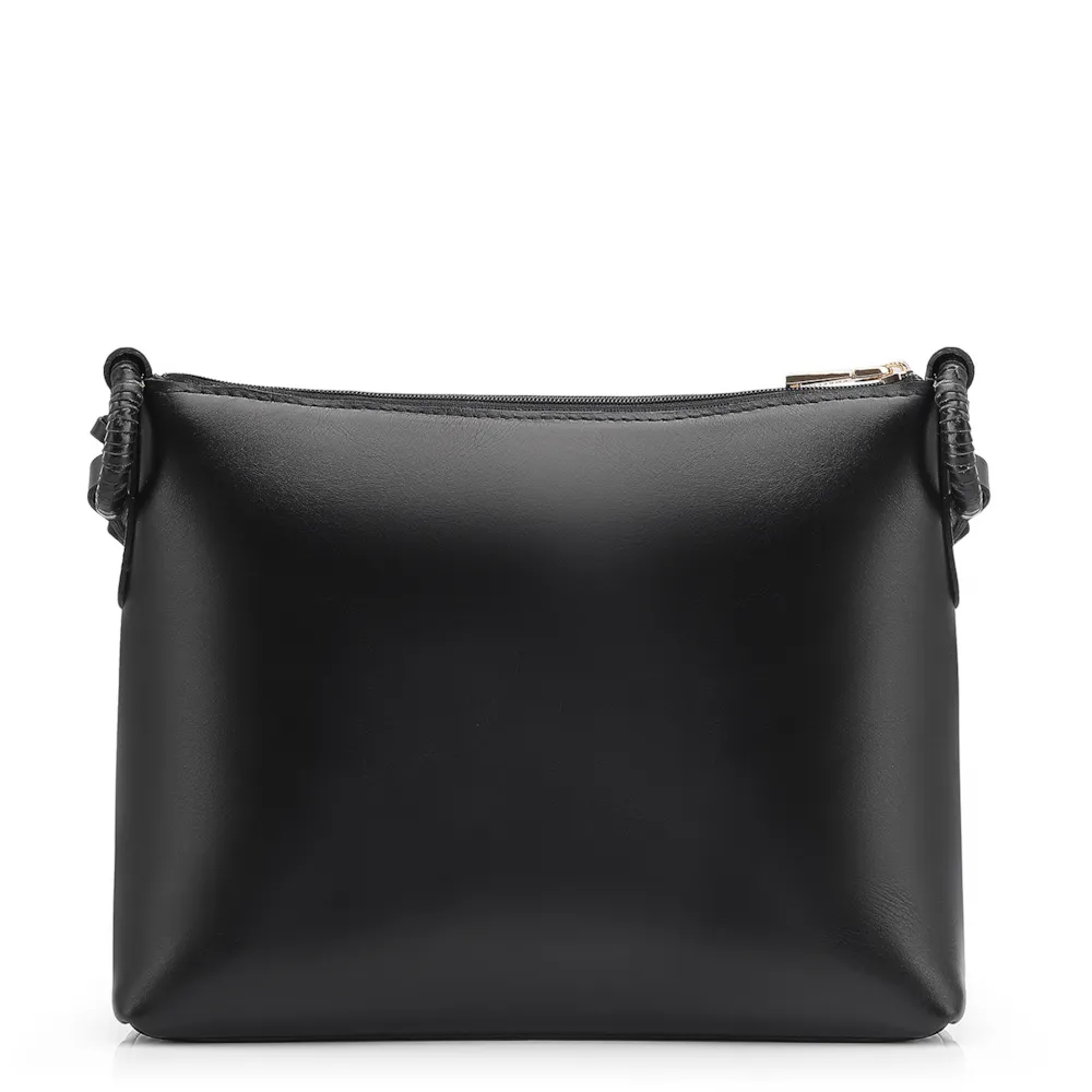 Bolsa Transversal Couro Preto - imagem 3