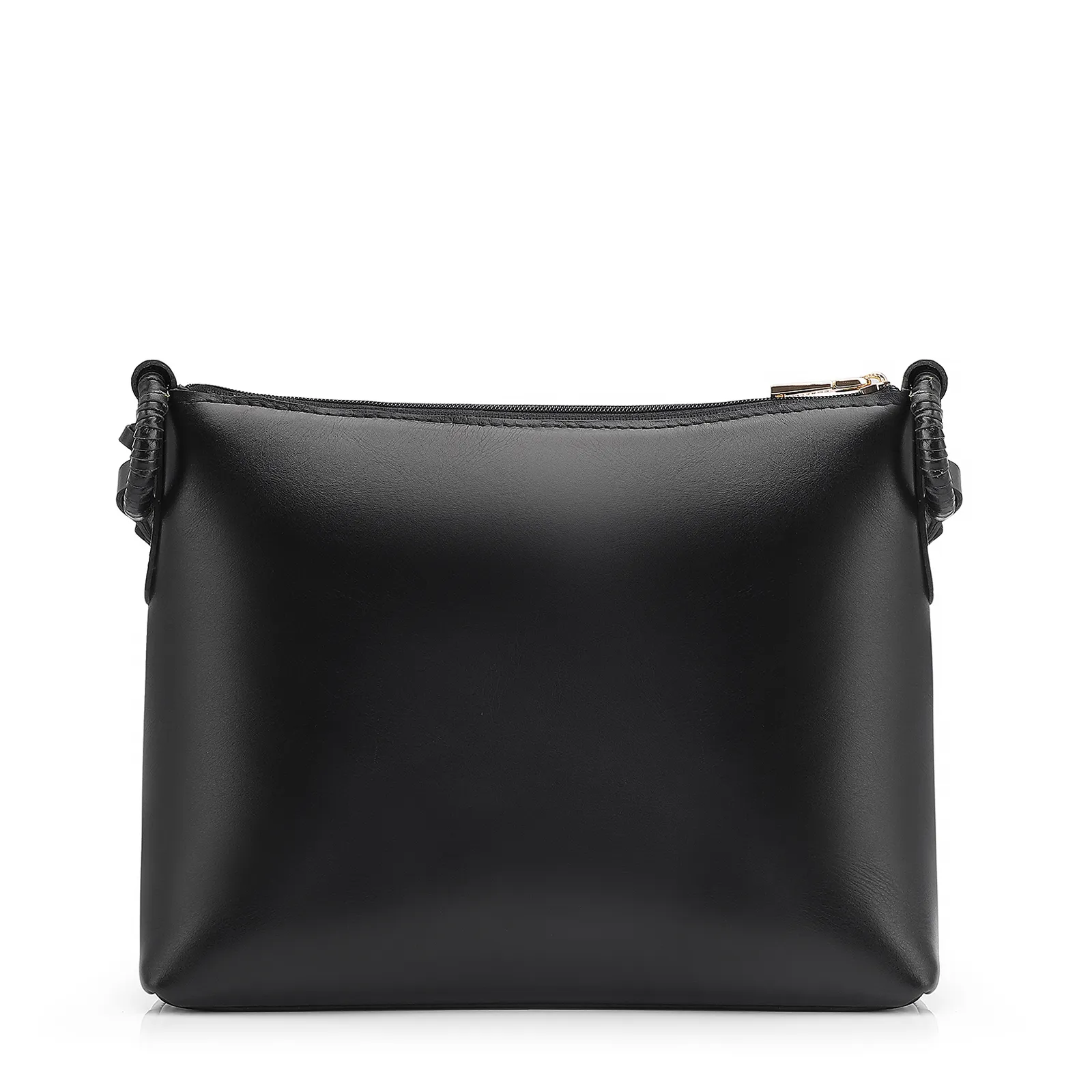 Bolsa Transversal Couro Preto