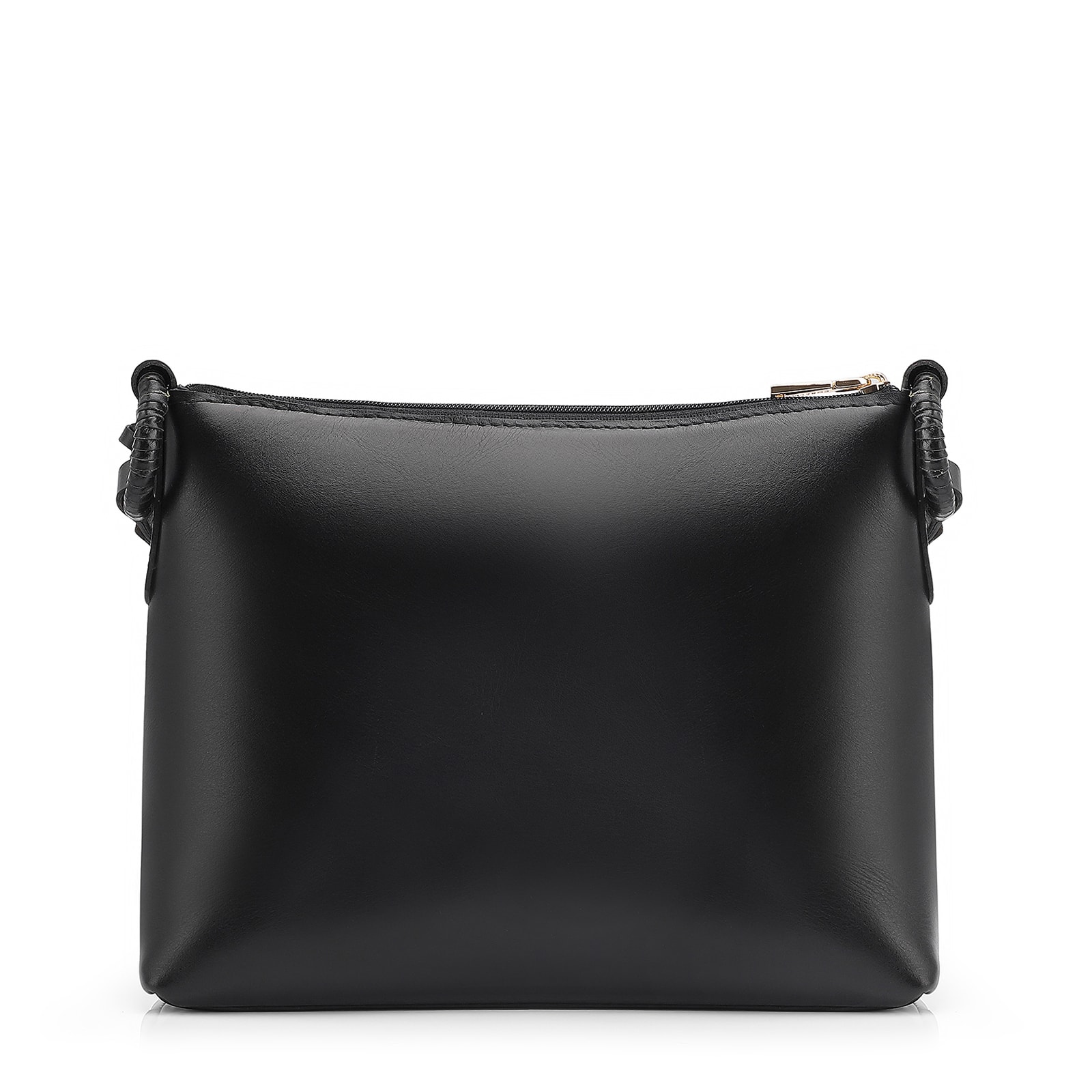 Bolsa Transversal Couro Preto
