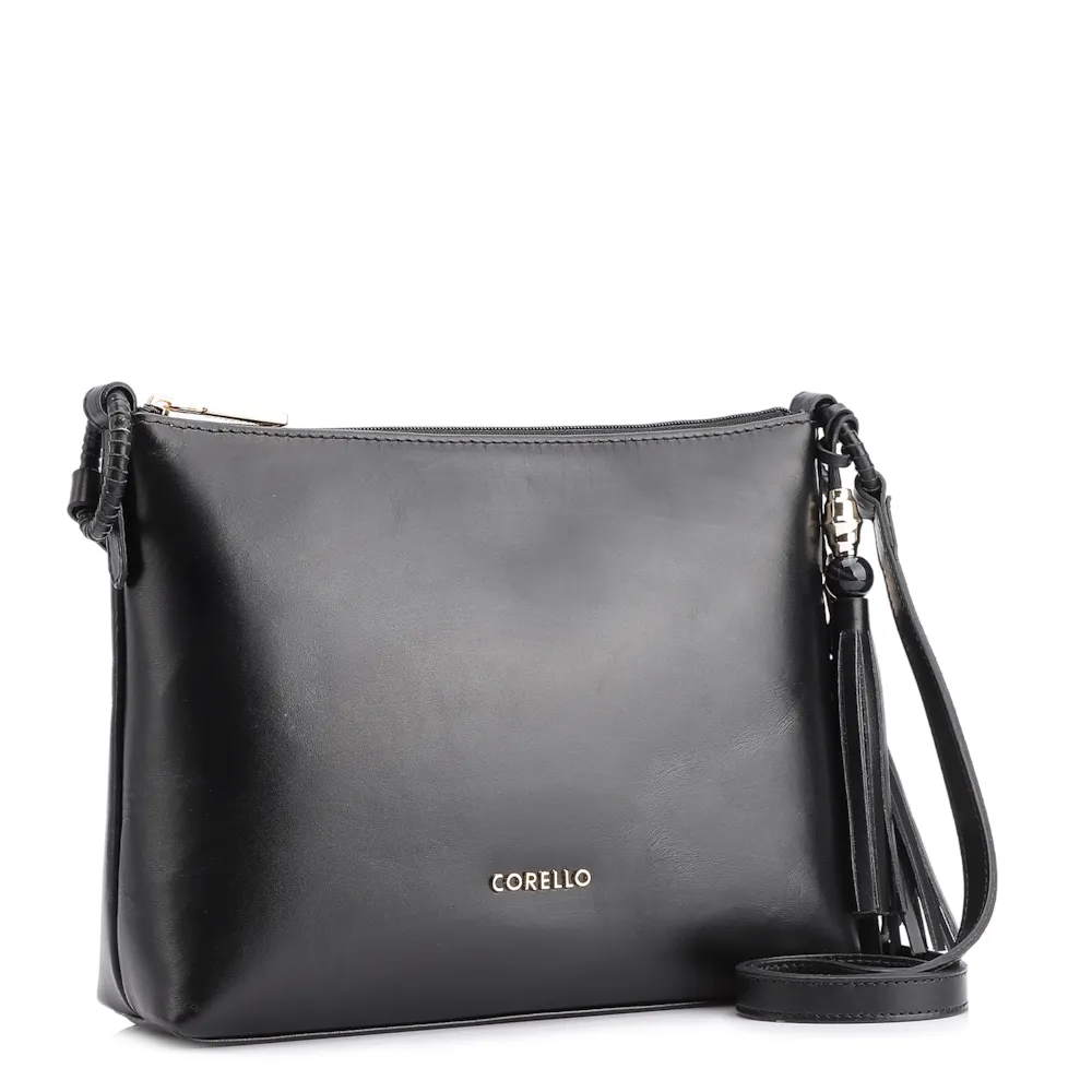 Bolsa Transversal Couro Preto - imagem 2