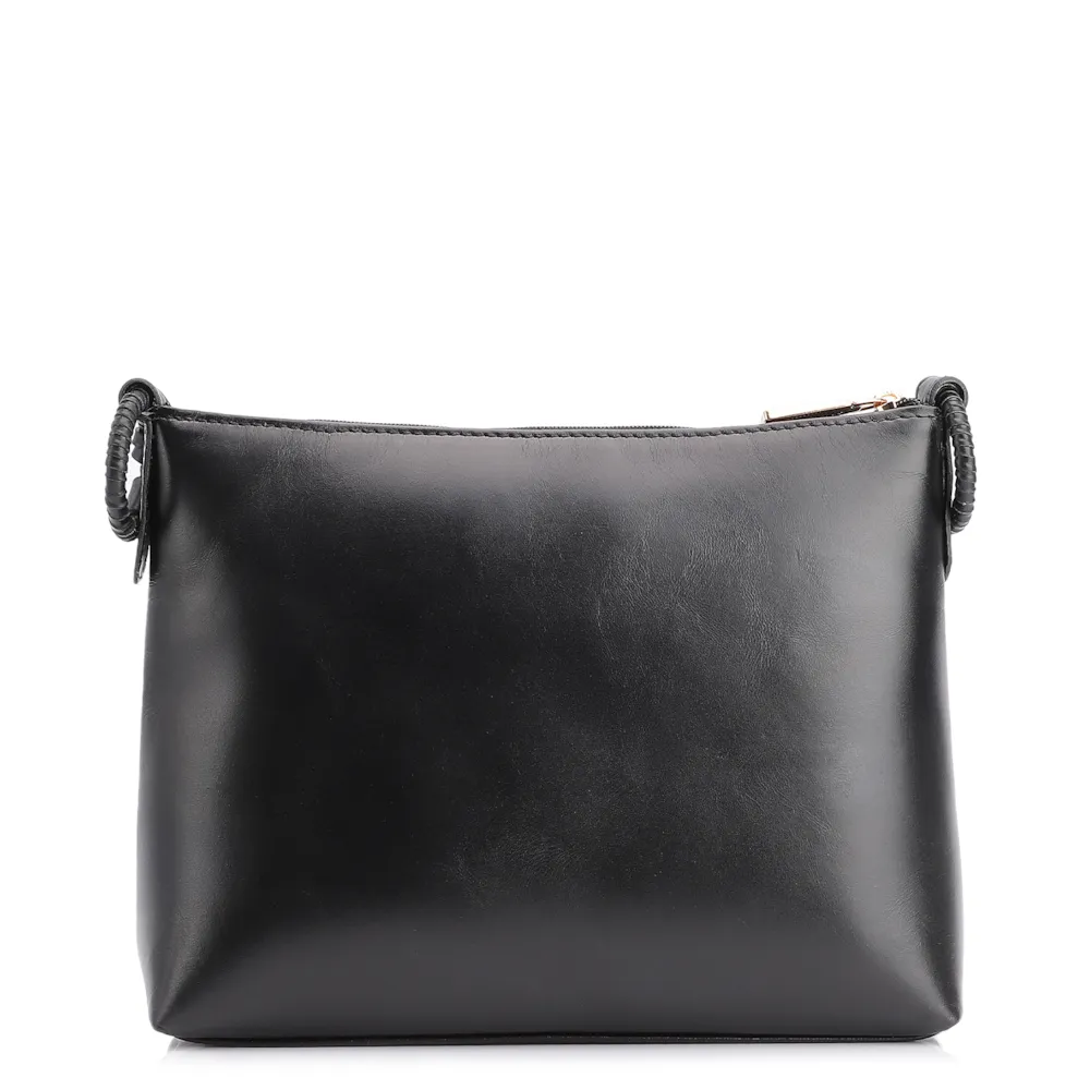 Bolsa Transversal Couro Preto - imagem 3