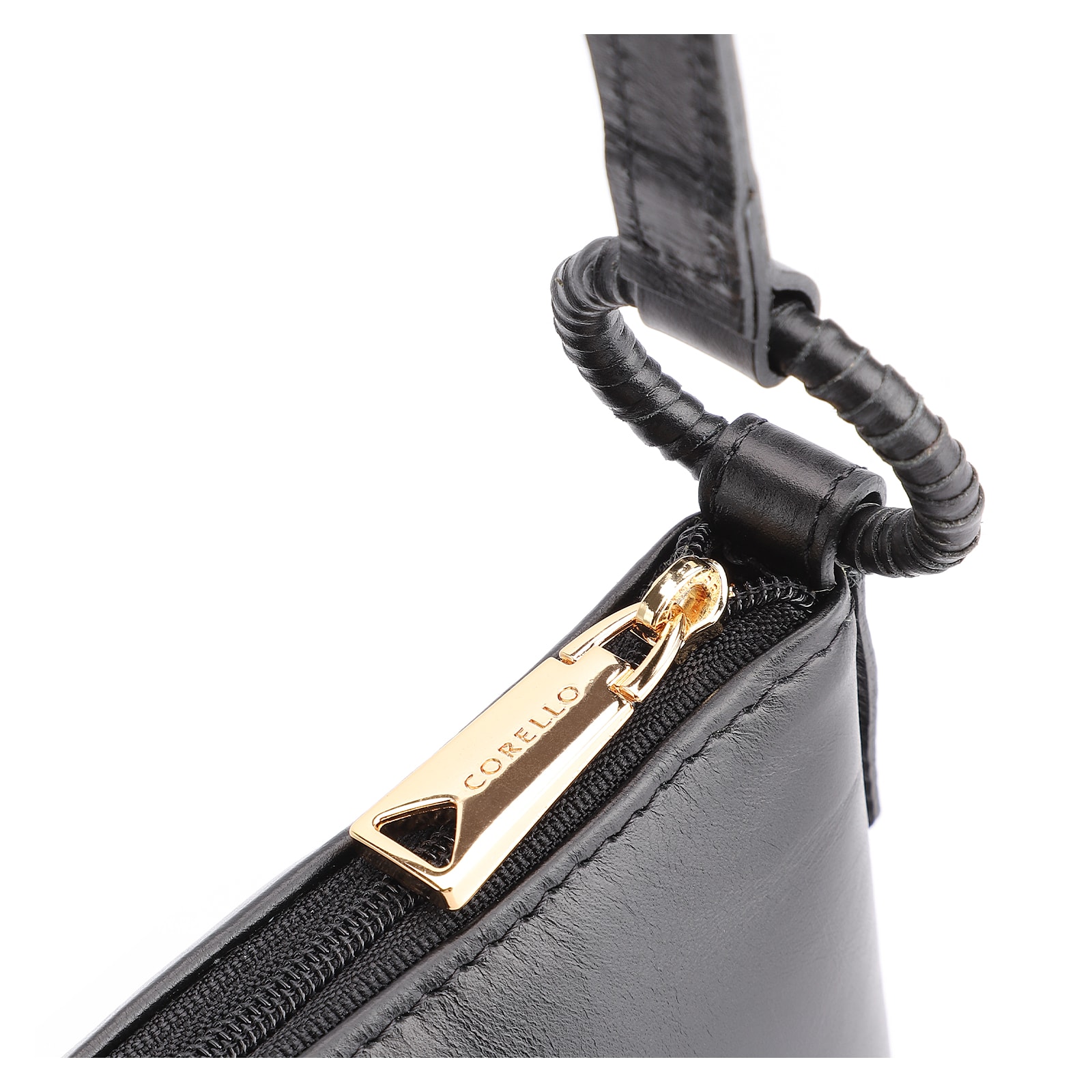 Bolsa Transversal Couro Preto