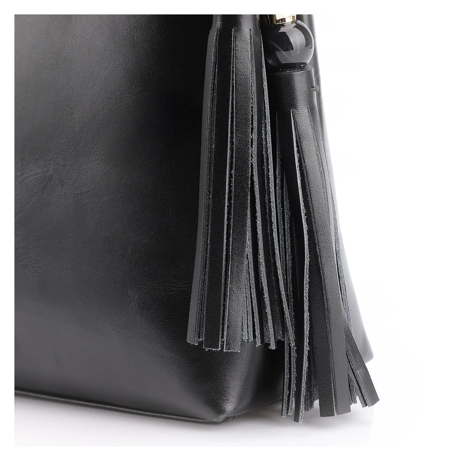 Bolsa Transversal Couro Preto