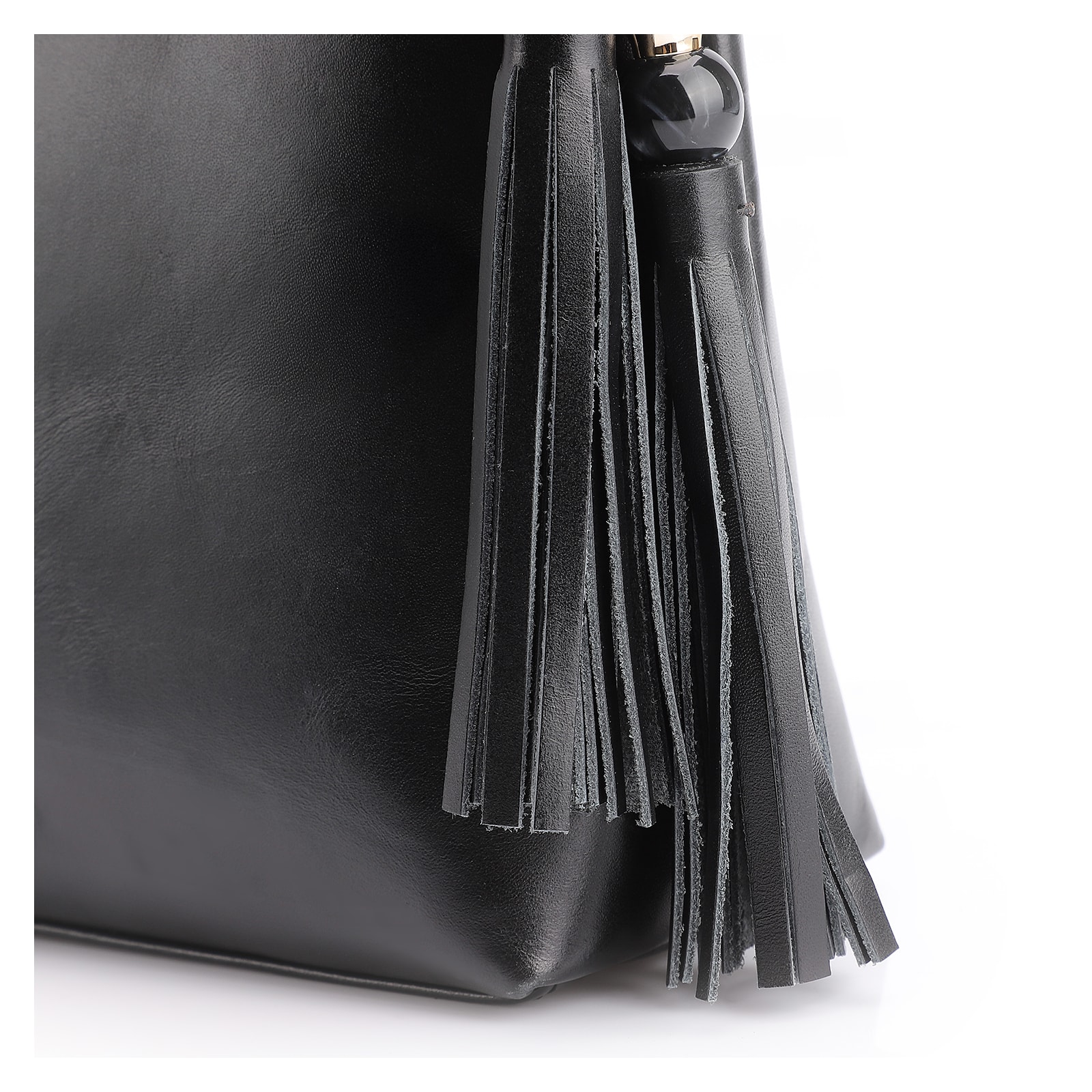 Bolsa Transversal Couro Preto