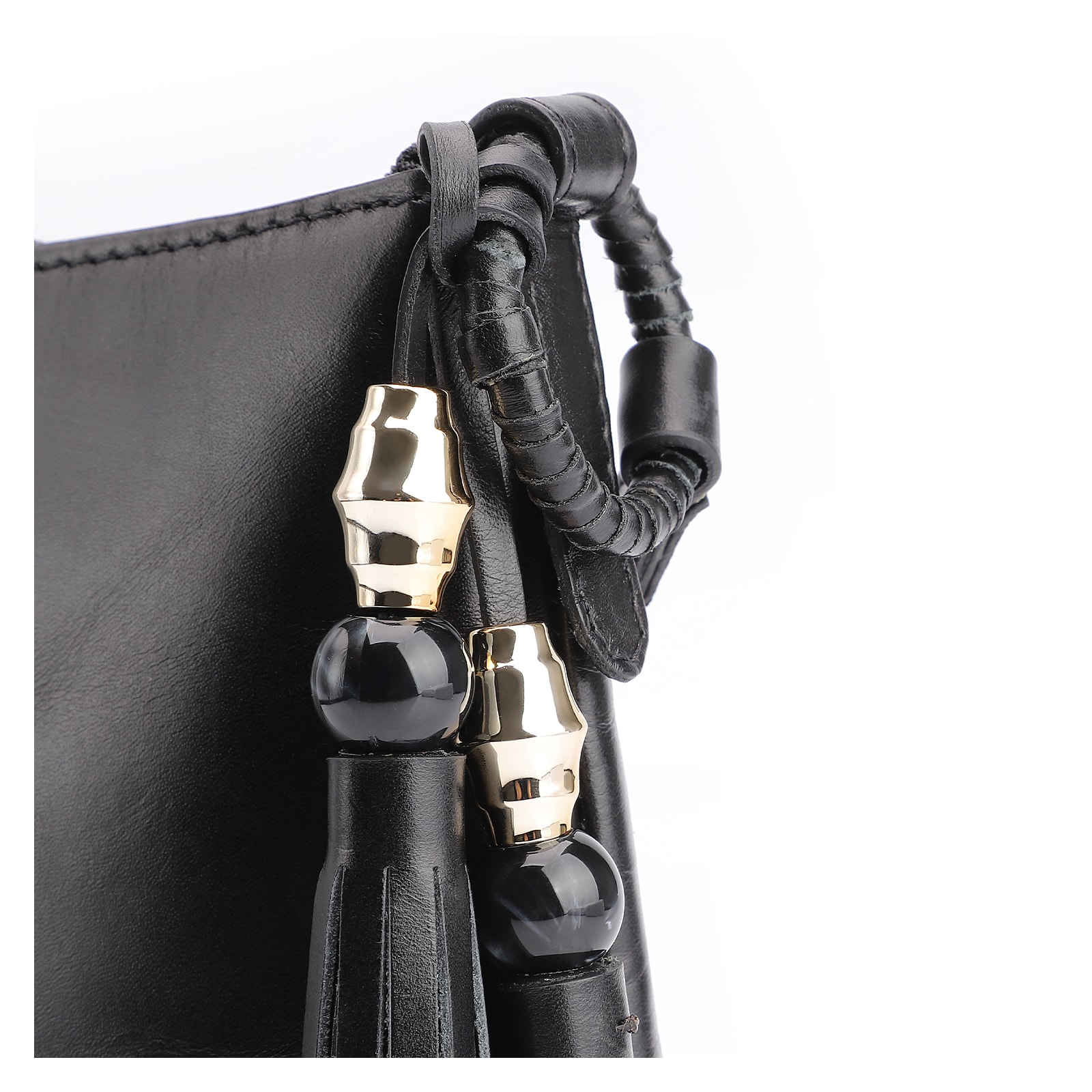 Bolsa Transversal Couro Preto