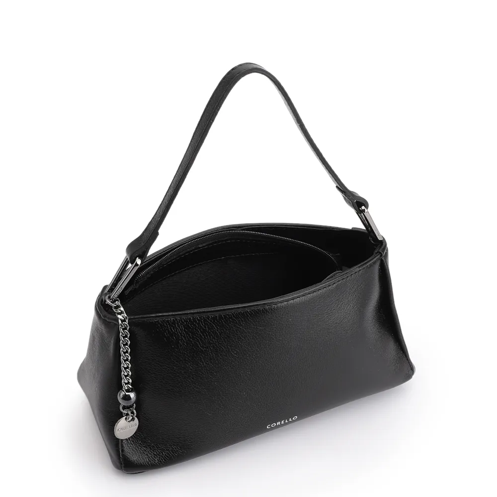 Bolsa Transversal Couro Preto - imagem 4