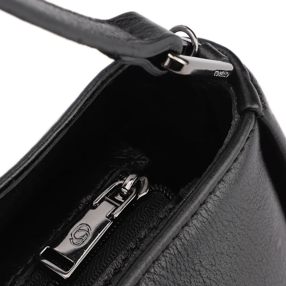 Bolsa Transversal Couro Preto - imagem 5