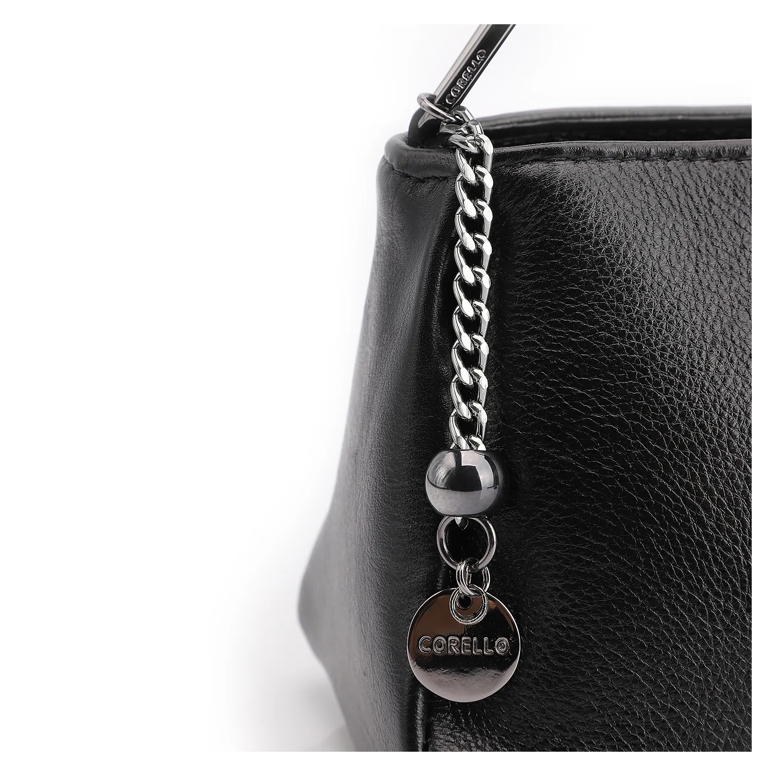 Bolsa Transversal Couro Preto