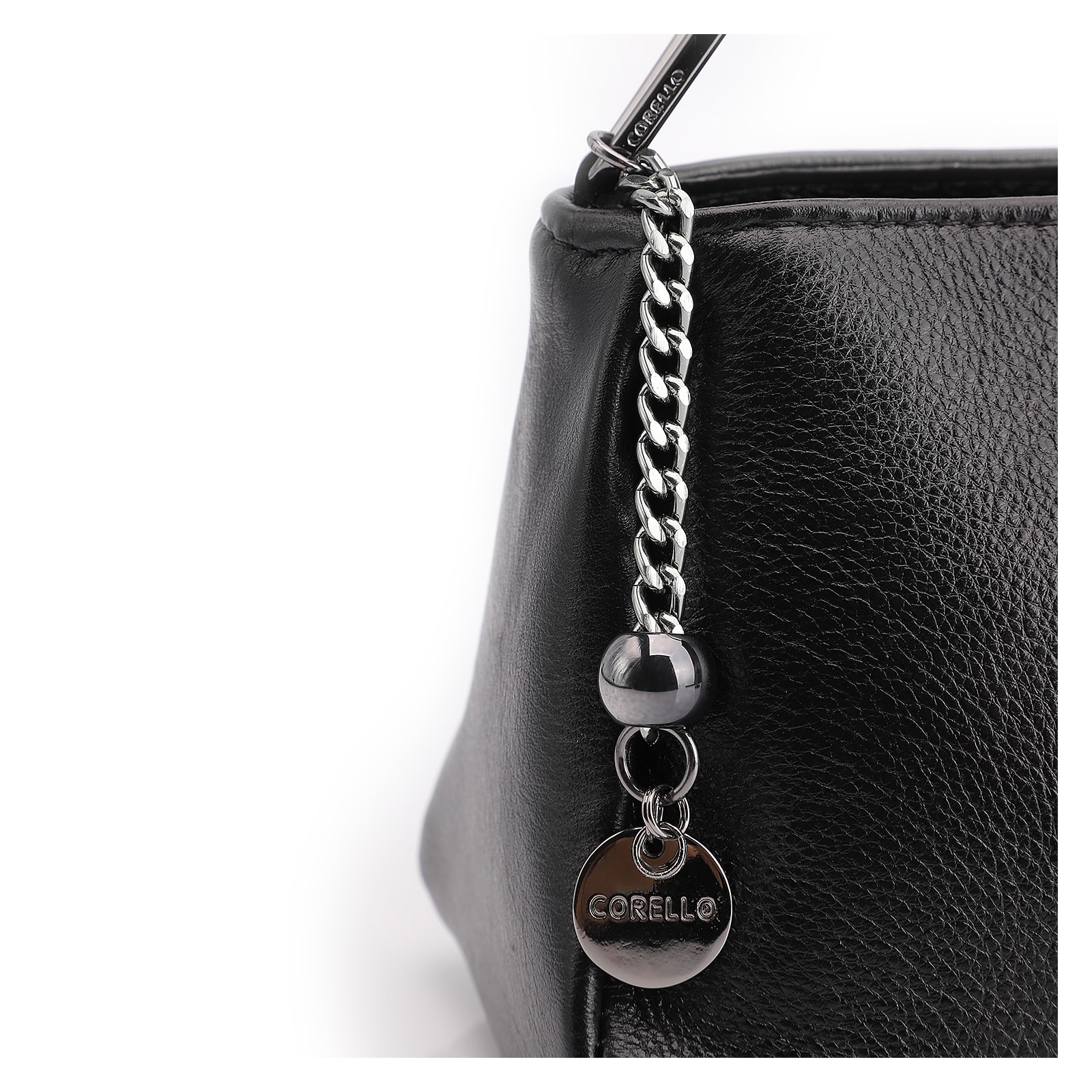 Bolsa Transversal Couro Preto