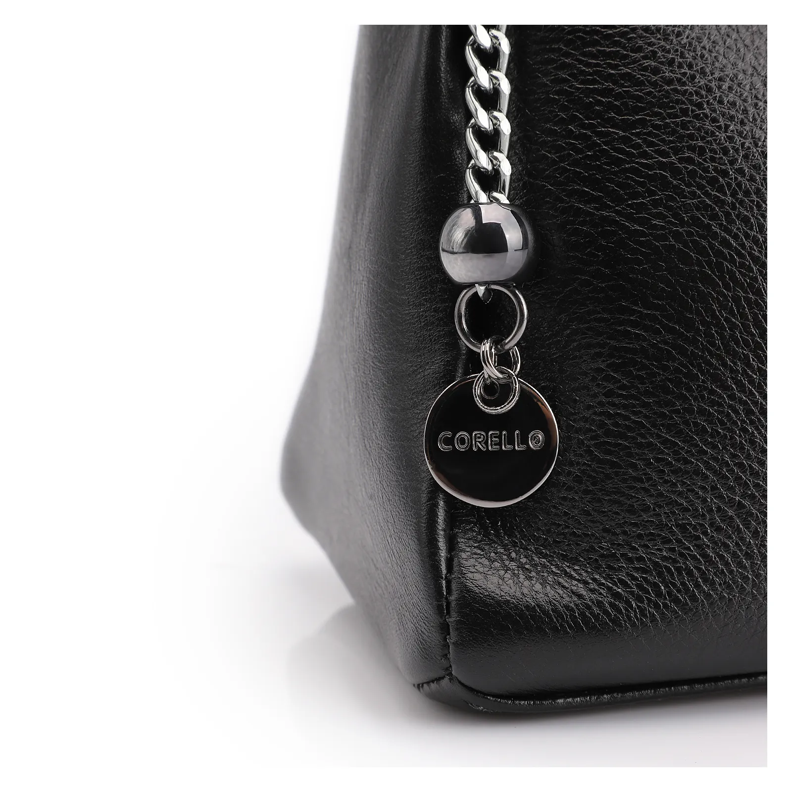 Bolsa Transversal Couro Preto