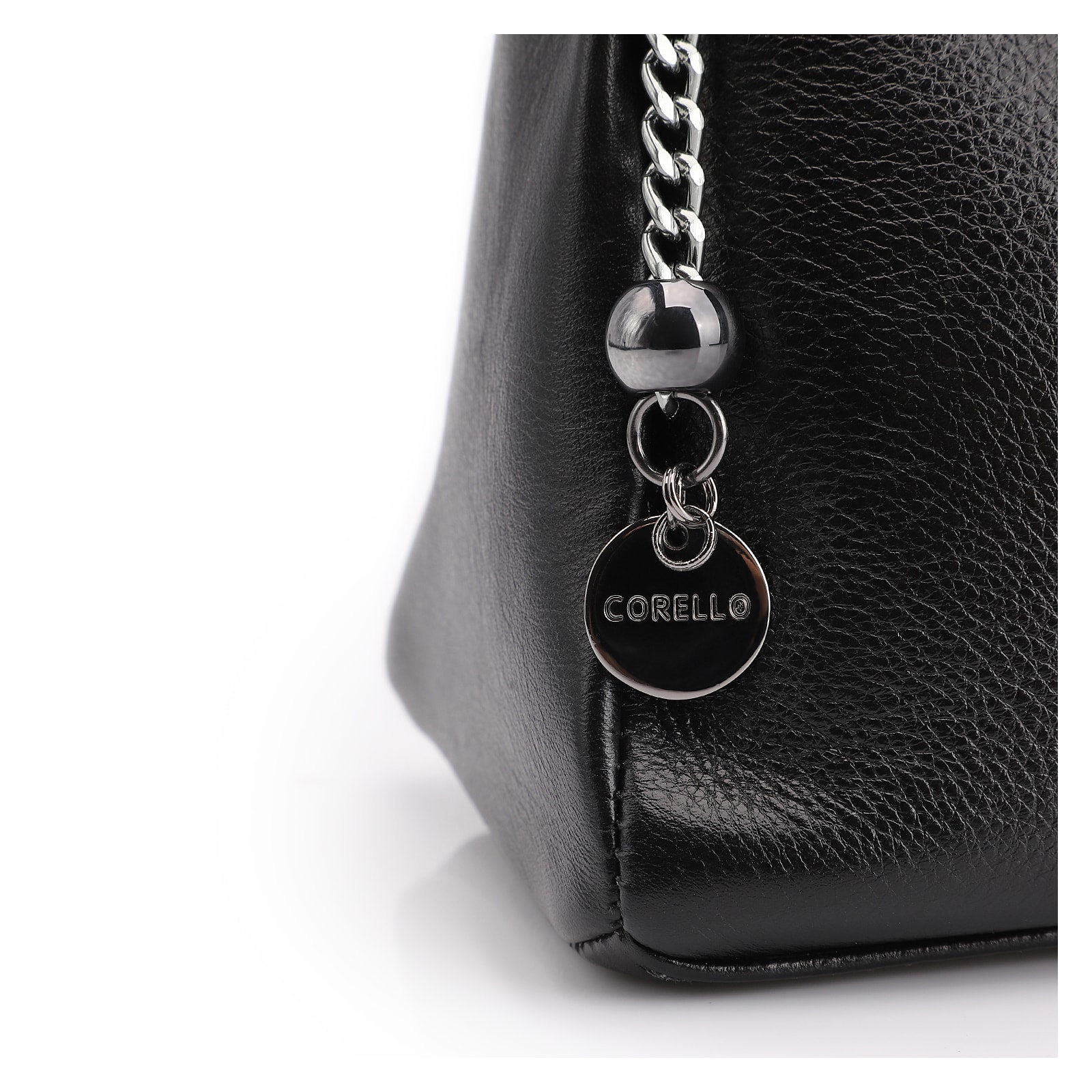 Bolsa Transversal Couro Preto