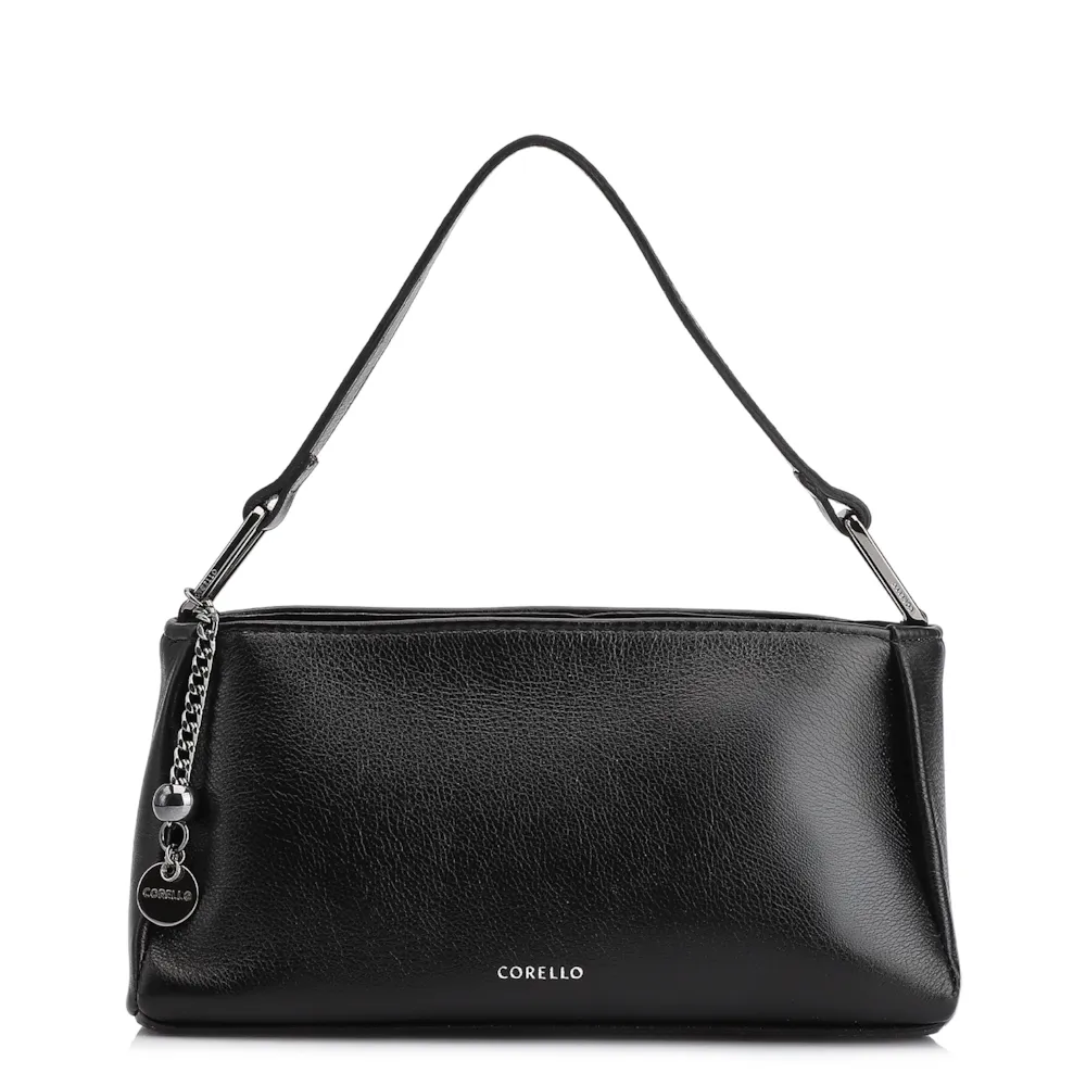 Bolsa Transversal Couro Preto