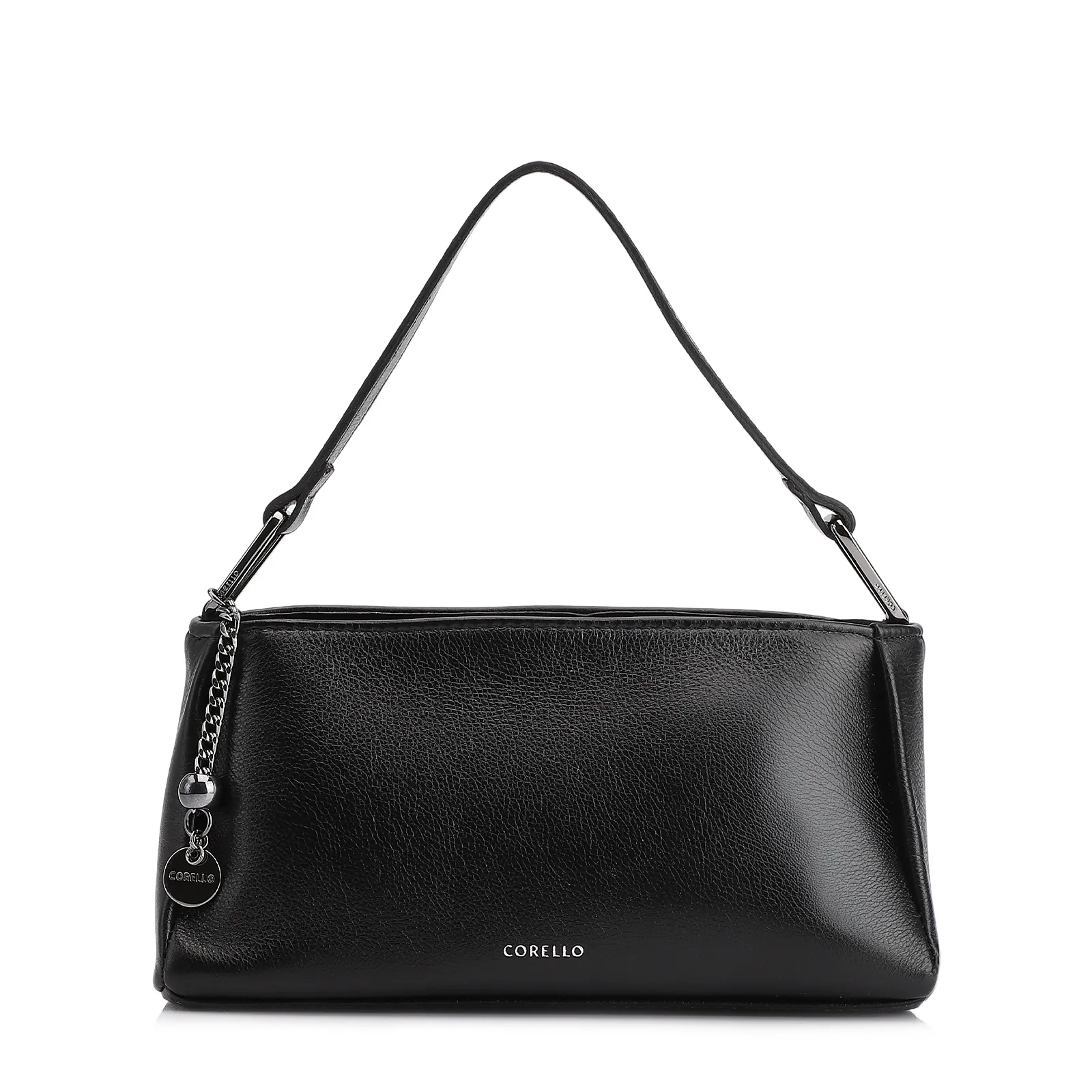 Bolsa Transversal Couro Preto