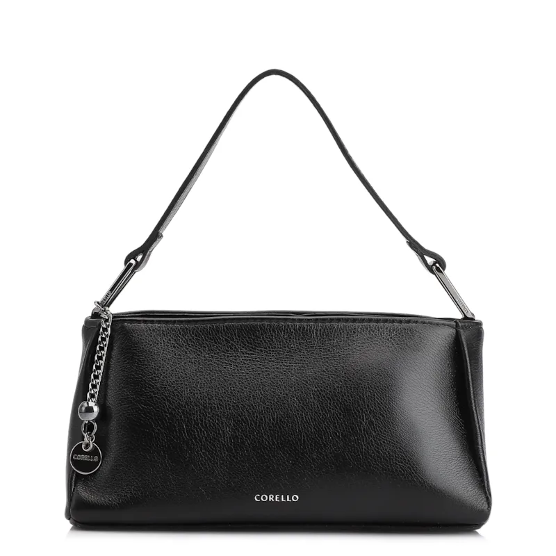 Bolsa Transversal Couro Preto
