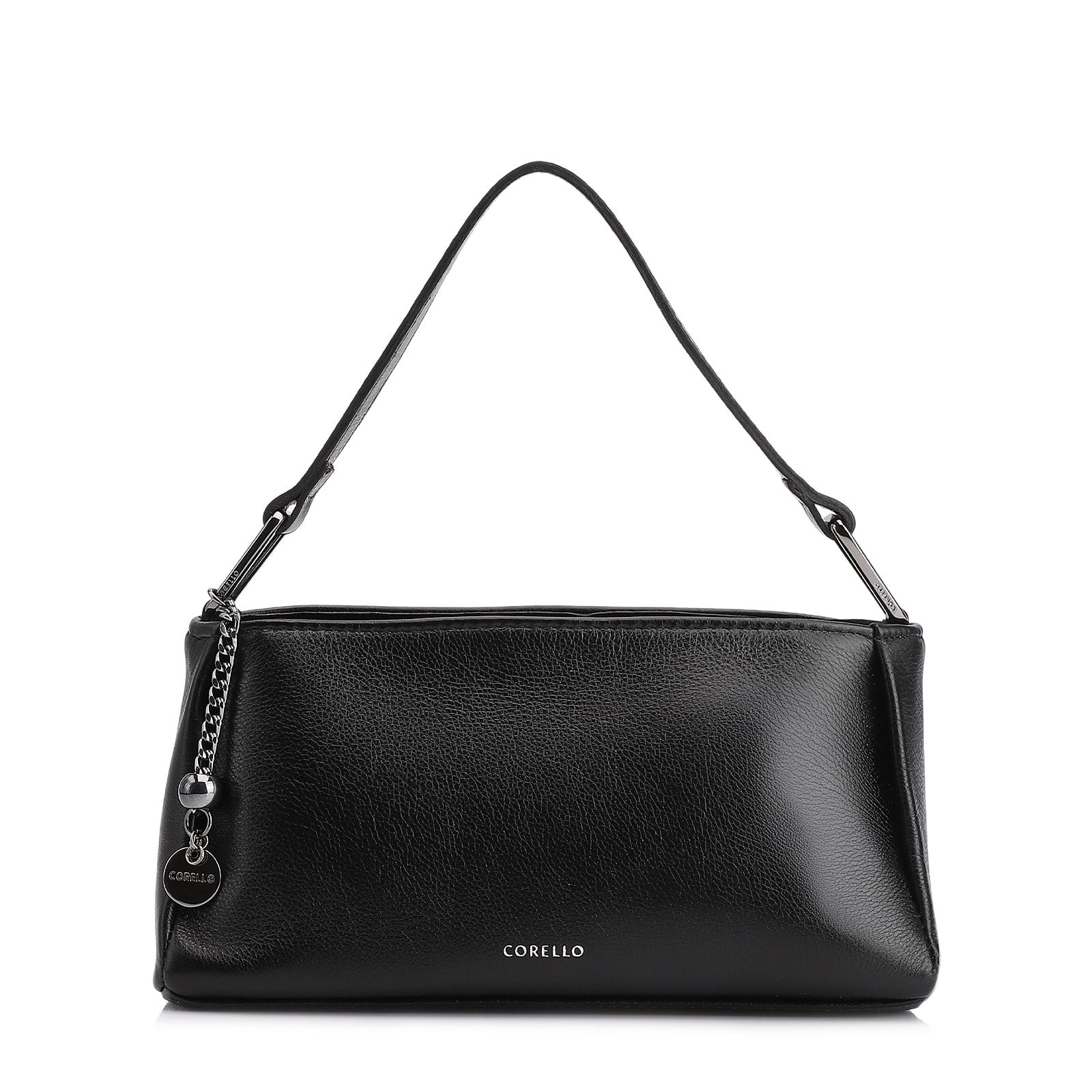 Bolsa Transversal Couro Preto