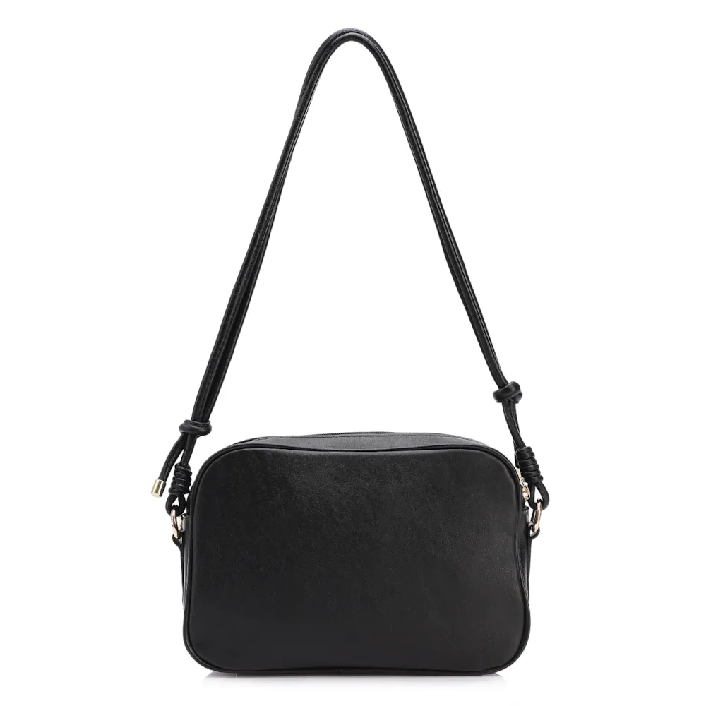 Bolsa Transversal Couro Preto - imagem 3