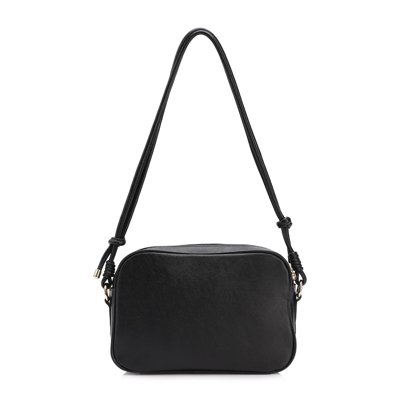 Bolsa Transversal Couro Preto