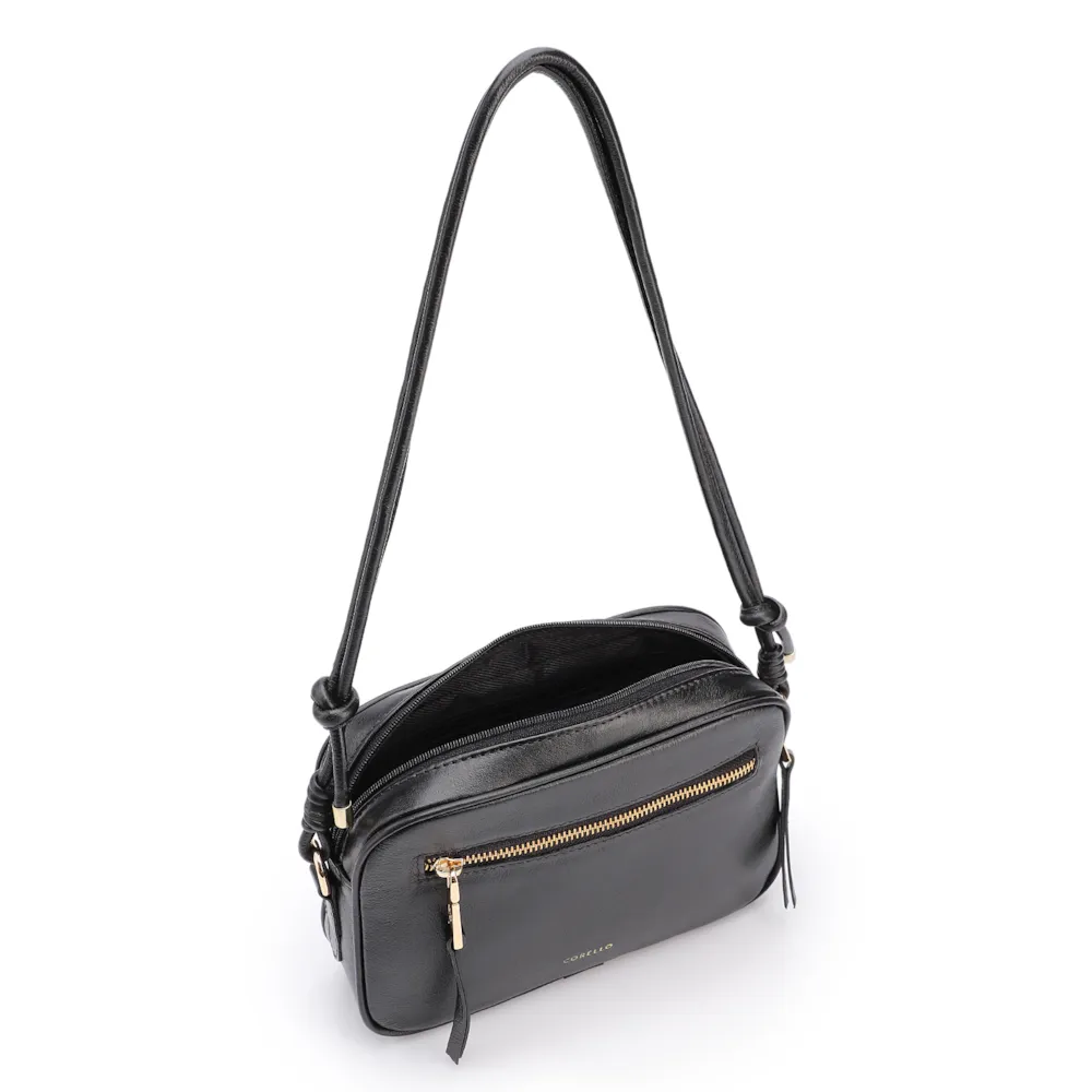 Bolsa Transversal Couro Preto - imagem 4