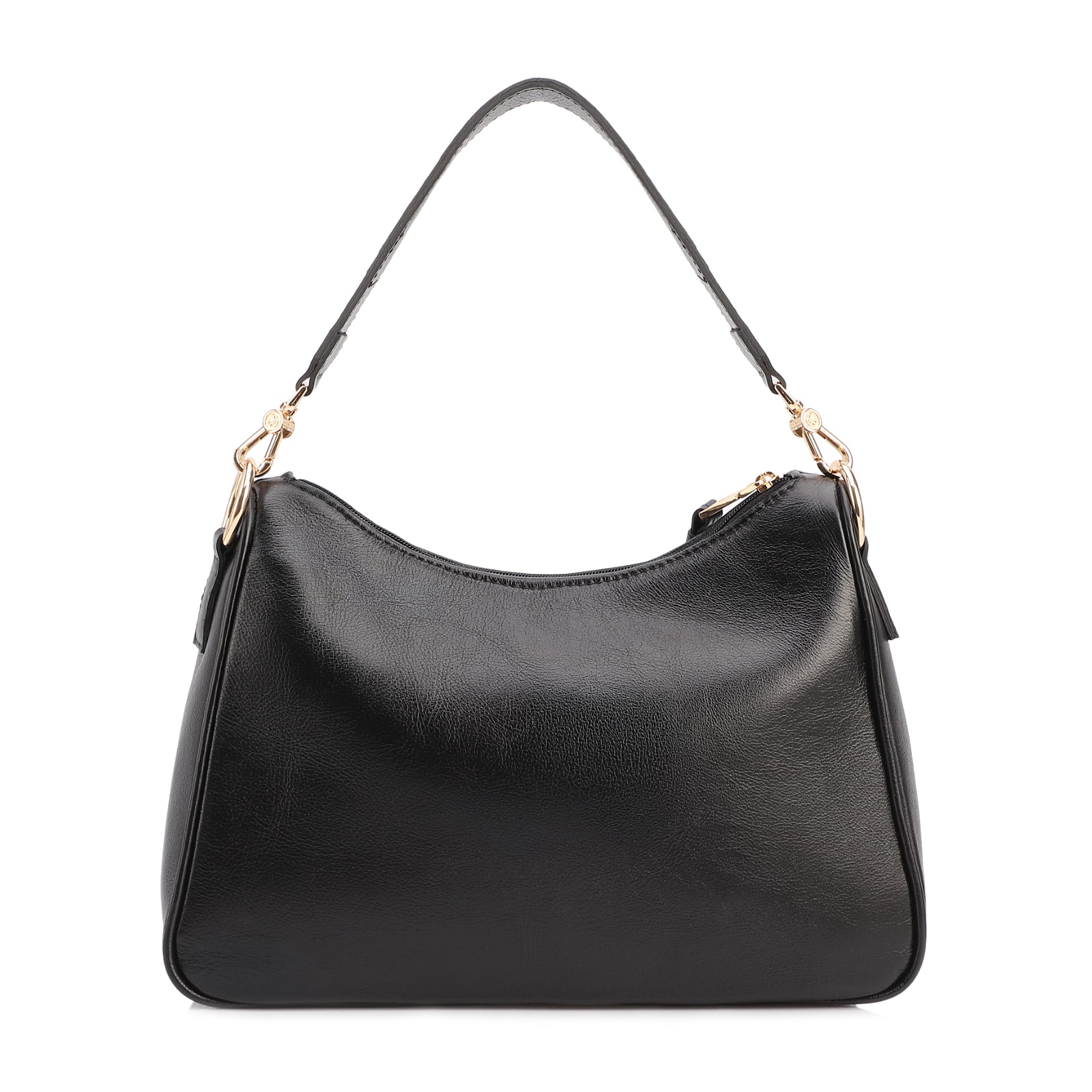 Bolsa Transversal Couro Preto