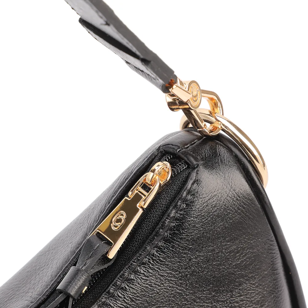 Bolsa Transversal Couro Preto - imagem 5