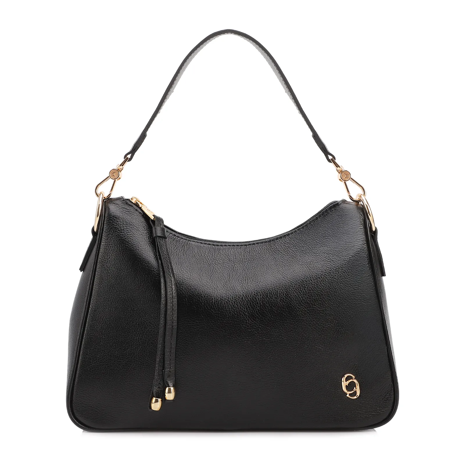 Bolsa Transversal Couro Preto