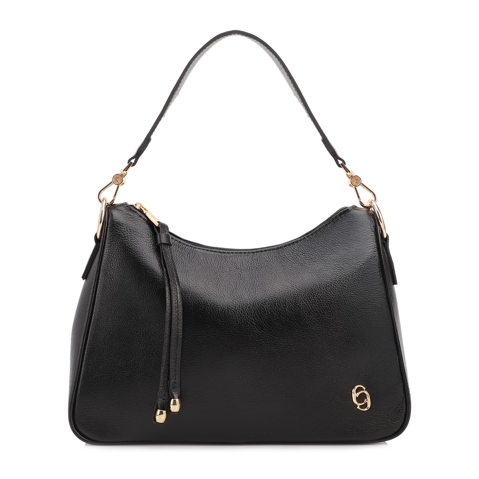 Bolsa Transversal Couro Preto