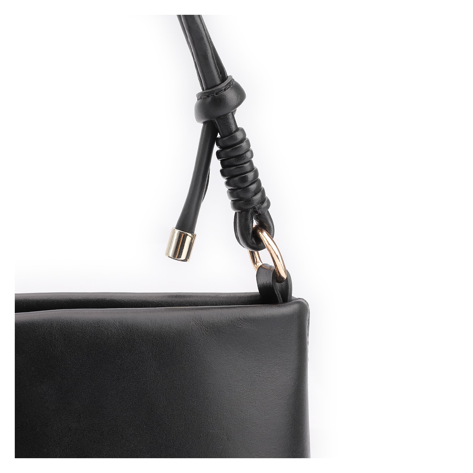 Bolsa Transversal Couro Preto
