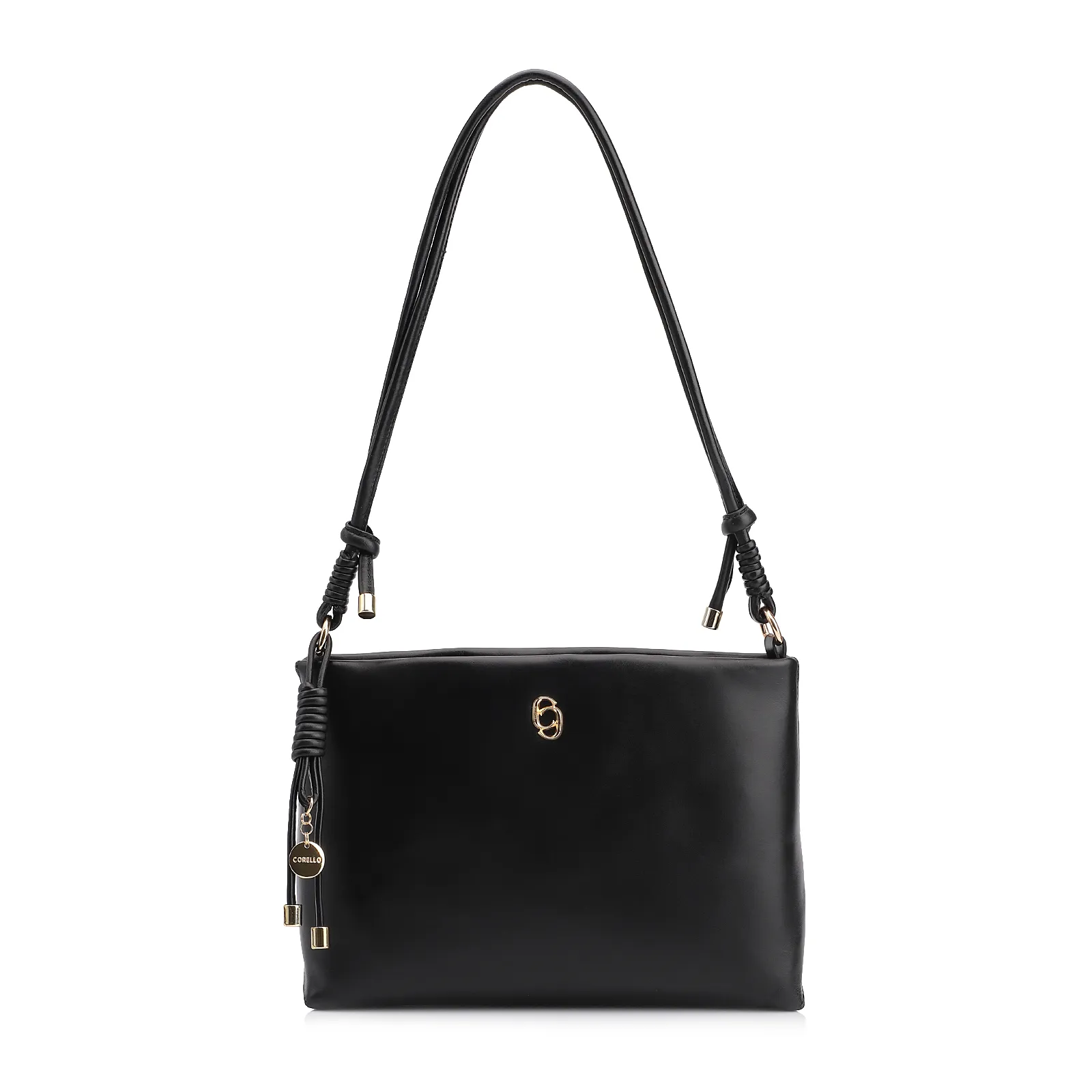 Bolsa Transversal Couro Preto