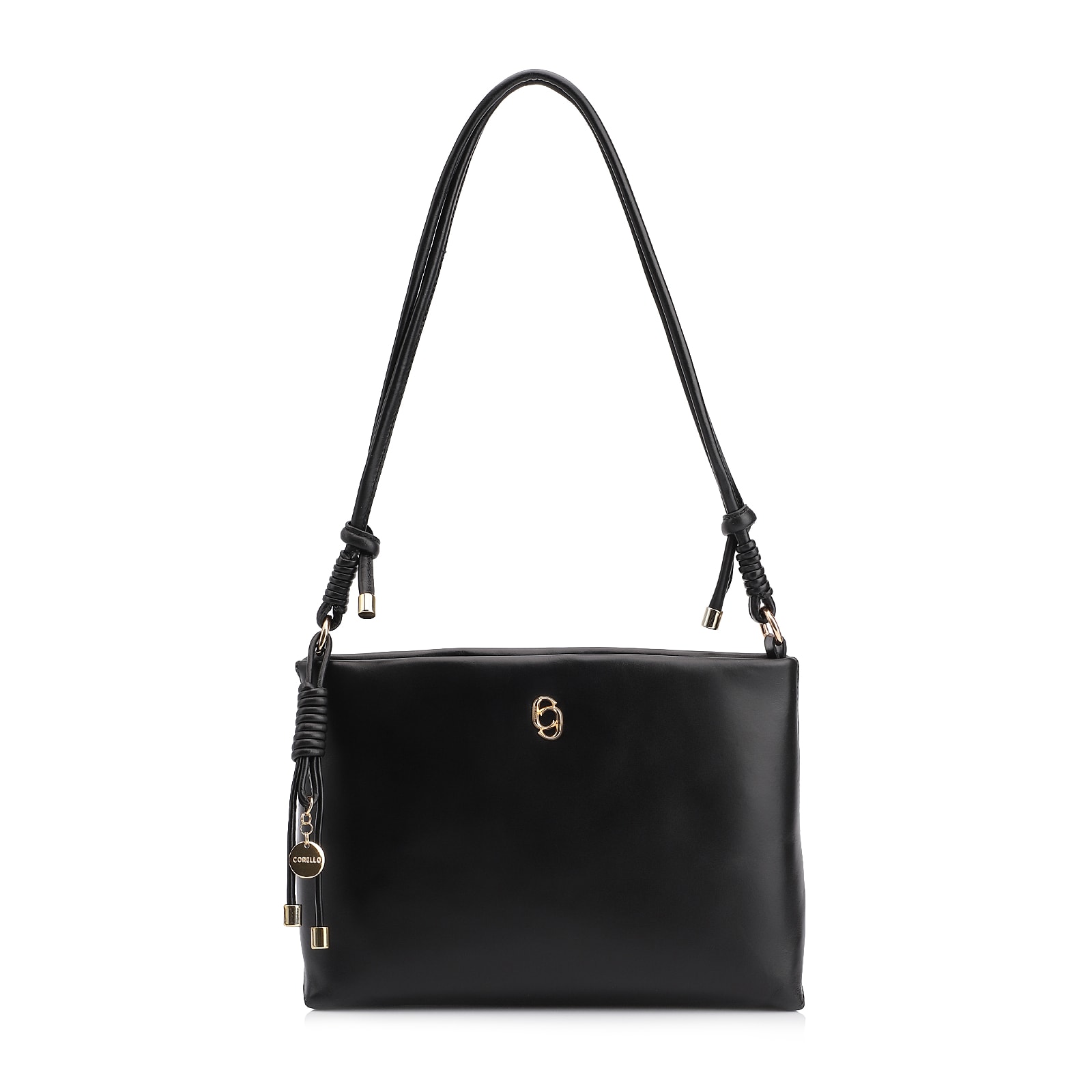 Bolsa Transversal Couro Preto