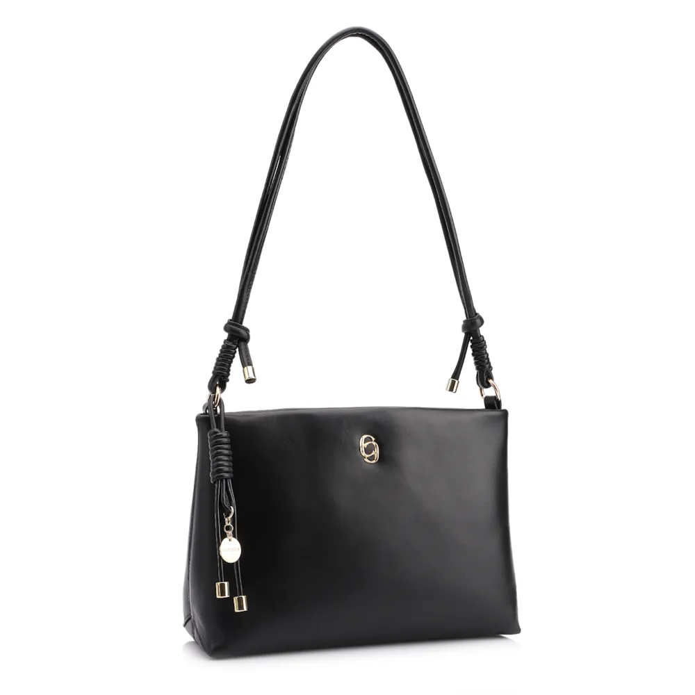 Bolsa Transversal Couro Preto - imagem 2