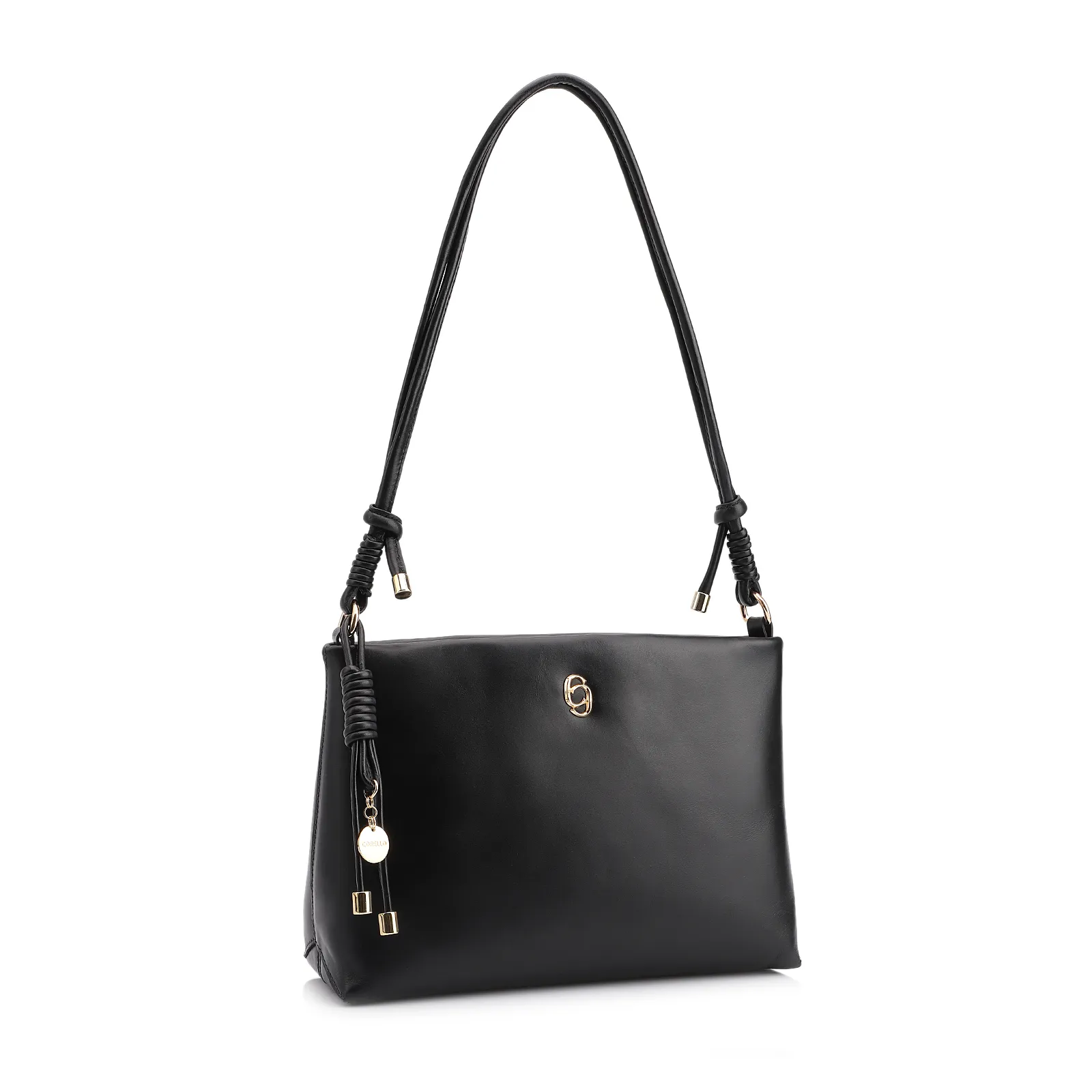 Bolsa Transversal Couro Preto