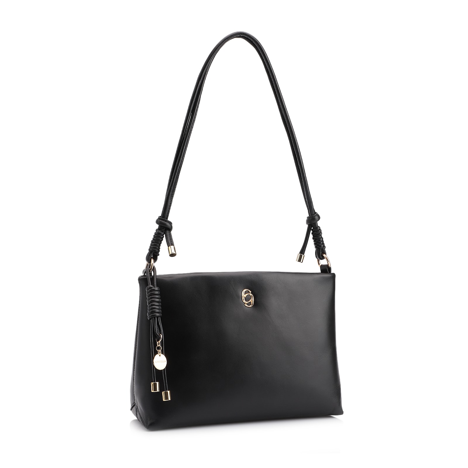 Bolsa Transversal Couro Preto