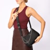 Bolsa Transversal Couro Preto - imagem 2
