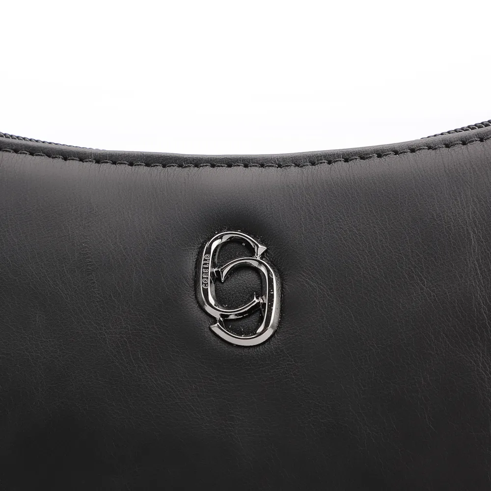 Bolsa Transversal Couro Preto - imagem 7