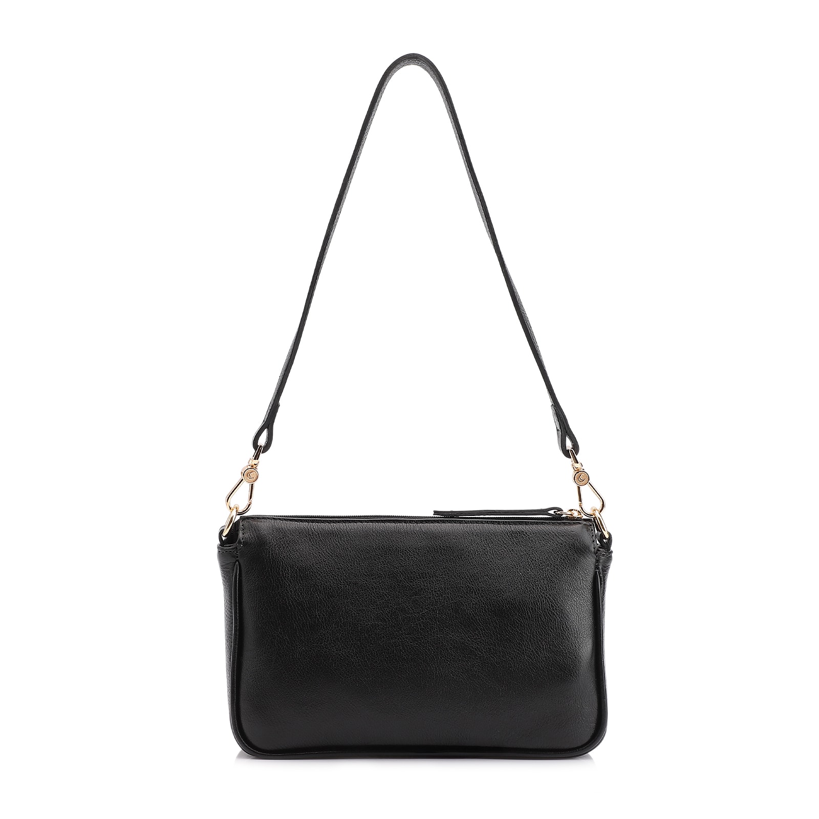 Bolsa Transversal Couro Preto