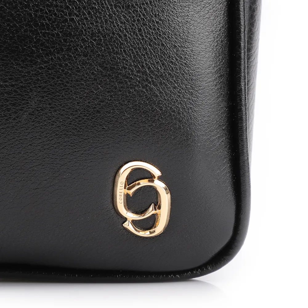 Bolsa Transversal Couro Preto - imagem 7