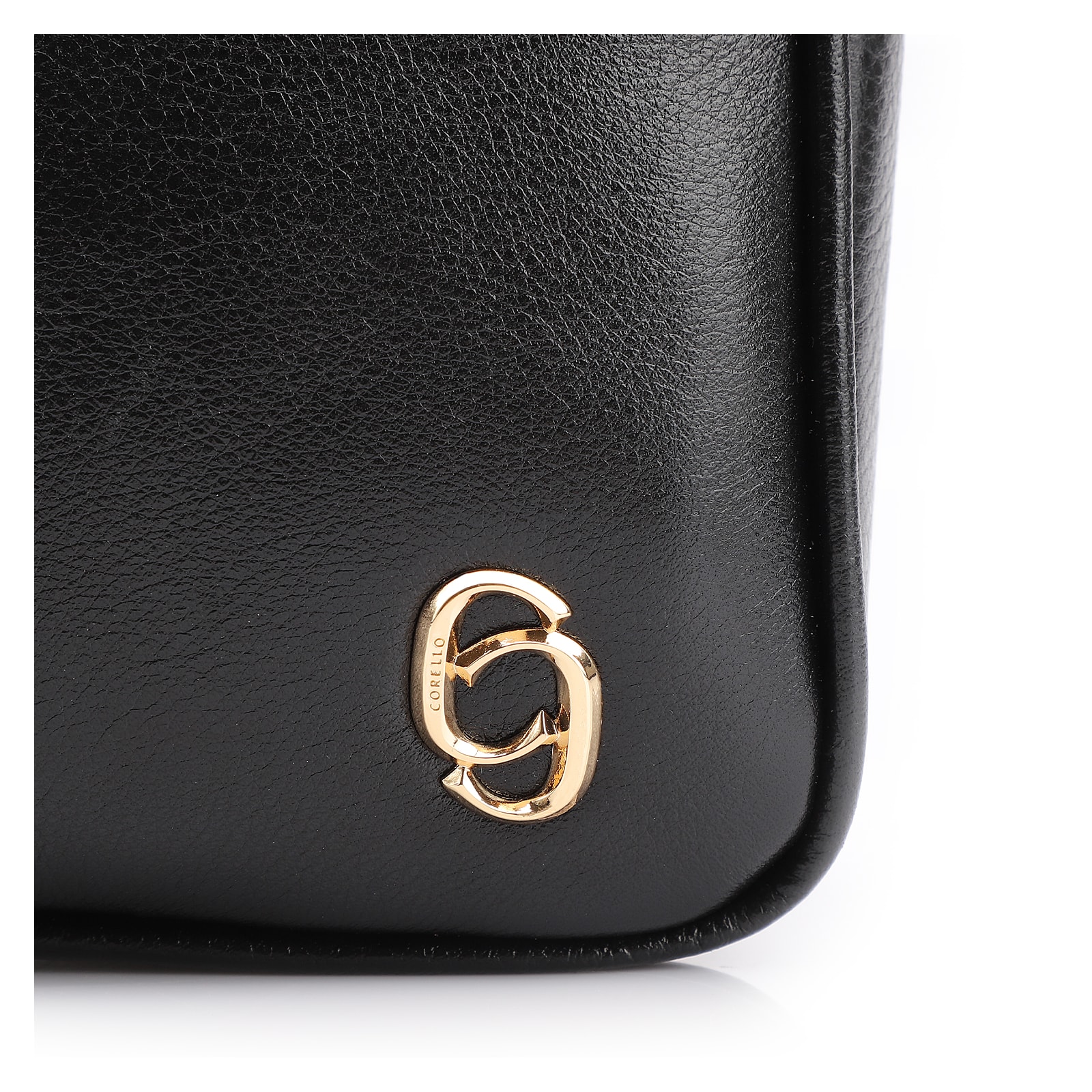 Bolsa Transversal Couro Preto