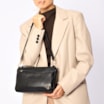 Bolsa Transversal Couro Preto - imagem 2
