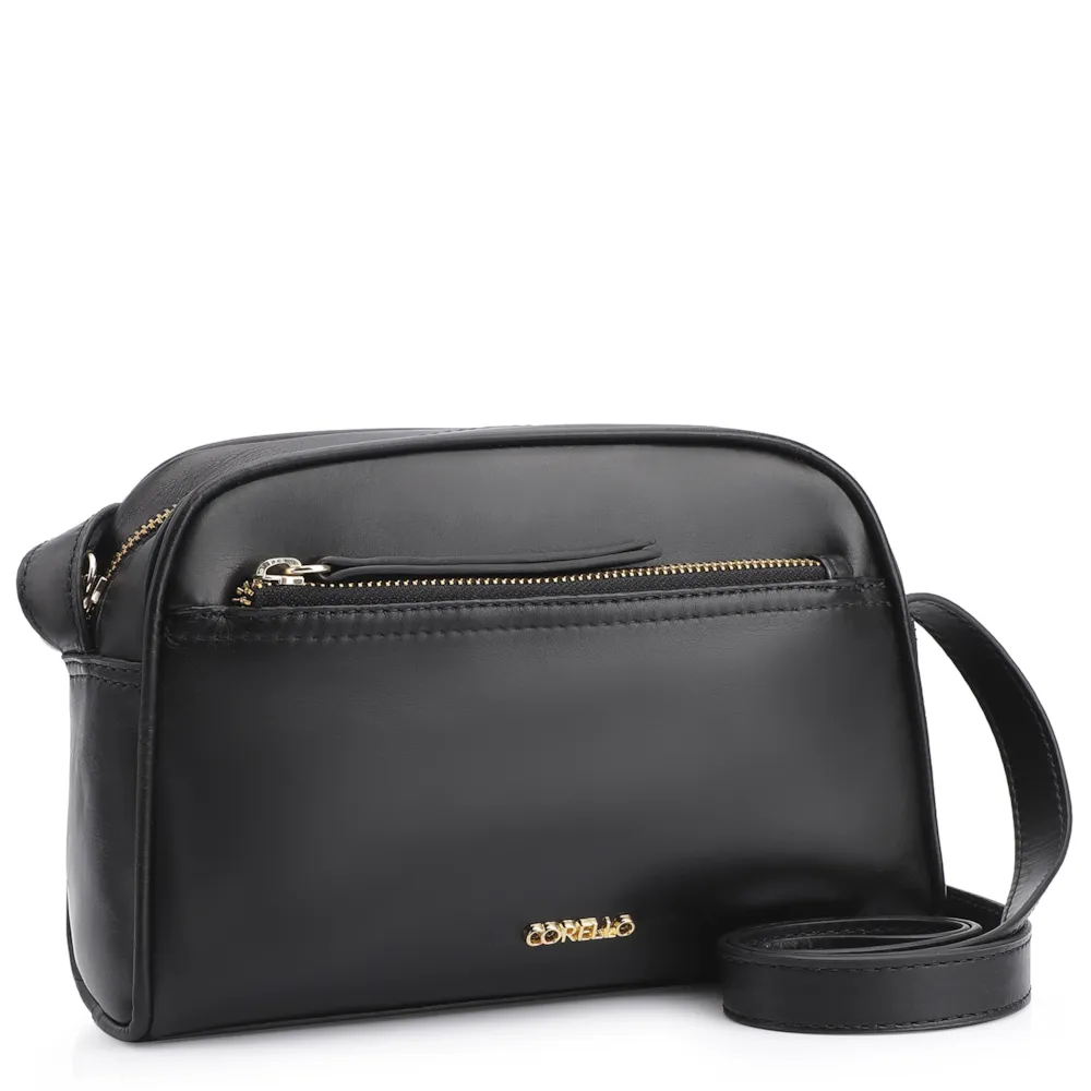 Bolsa Transversal Couro Preto - imagem 2
