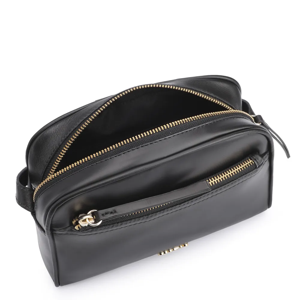 Bolsa Transversal Couro Preto - imagem 4