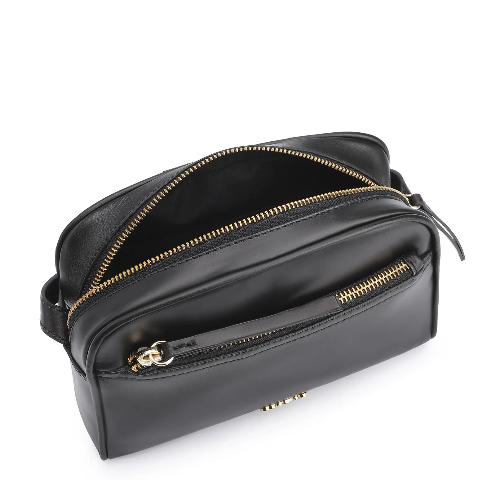 Bolsa Transversal Couro Preto