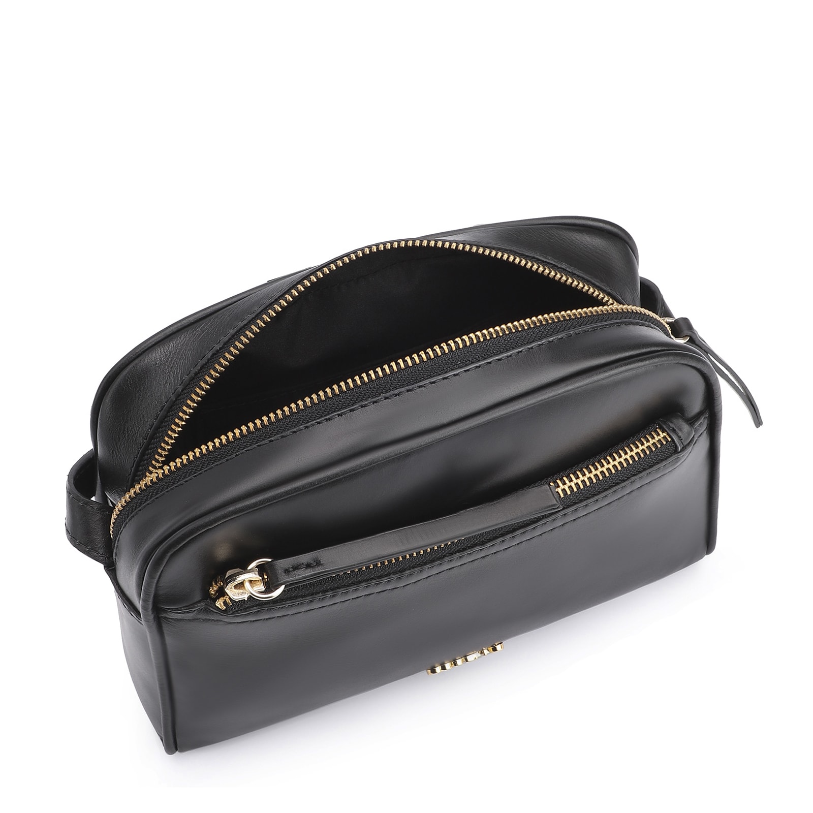 Bolsa Transversal Couro Preto