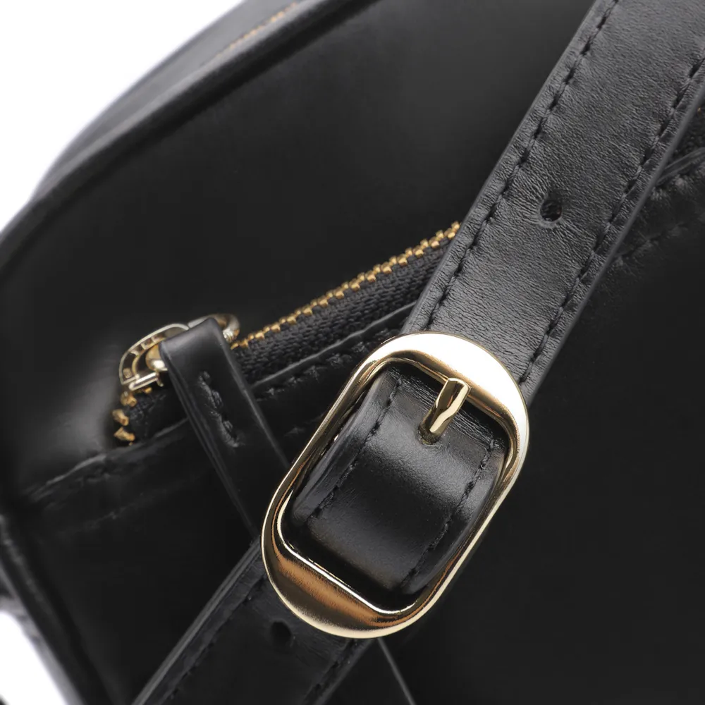Bolsa Transversal Couro Preto - imagem 5
